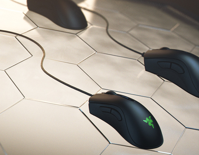 Razer DeathAdder V2 Mini - Detalle del cable Razer™ SPEEDFLEX