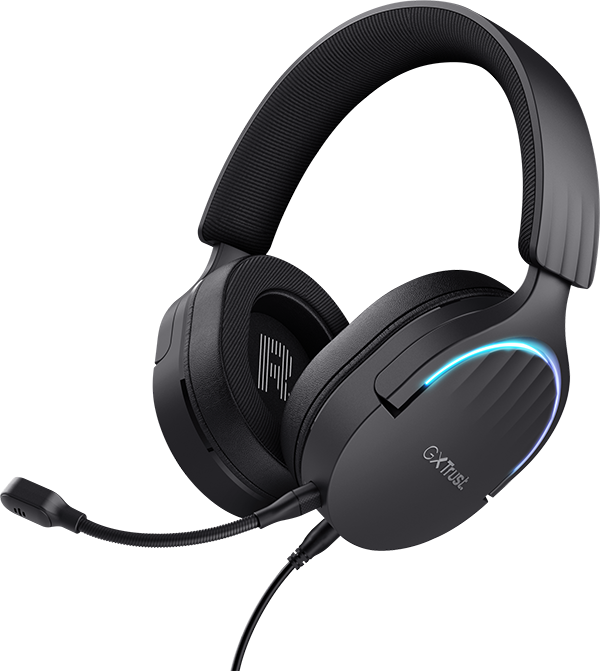 Auriculares Gaming 7.1 USB Trust GXT 490 Fayzo, de color negro