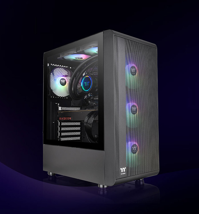 H350 S200 TG ARGB Mid Tower Chassis - Negro