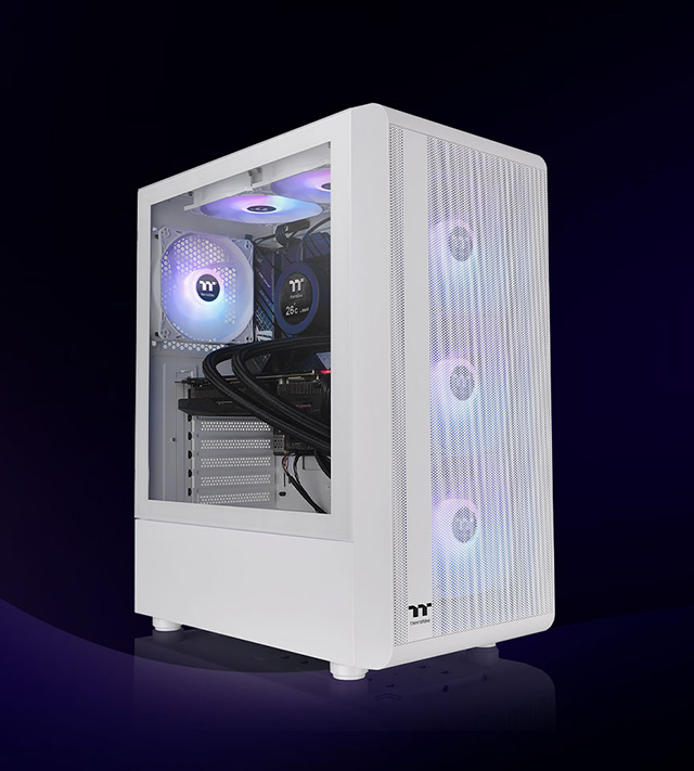 S200 TG ARGB Snow Mid Tower Chassis - Blanco