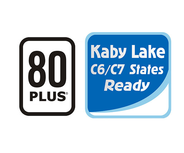 Certificación 80 PLUS® Standard y Kaby Lake Ready