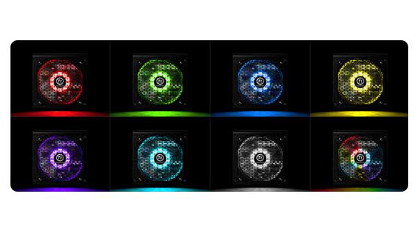 Variaciones de colores de iluminación RGB