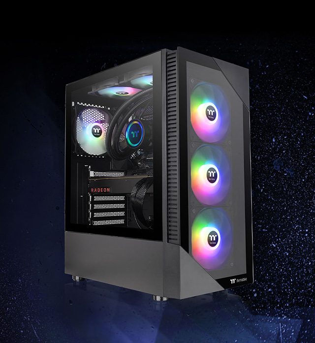View 200 TG ARGB Mid Tower Chassis - Negro