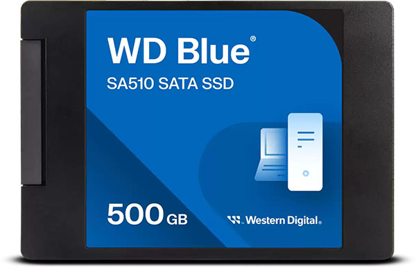 SSD WD Blue SA510 SATA con carcasa de 2,5 pulgadas/7 mm - 500 GB