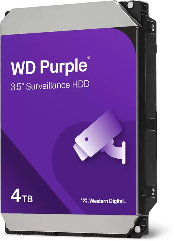 Disco duro para videovigilancia WD Purple de 3,5 pulgadas - 4 TB