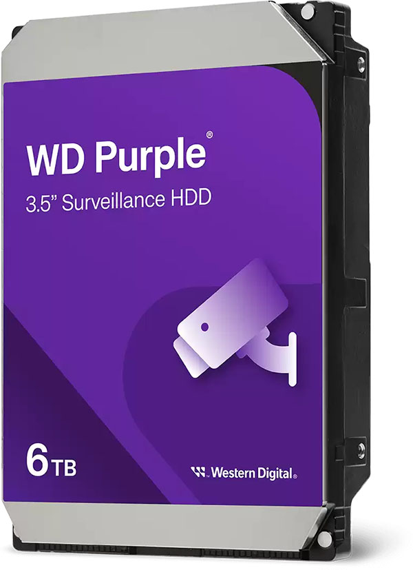 Disco duro para videovigilancia WD Purple de 3,5 pulgadas - 6 TB