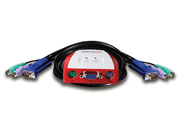 Switch Encore KVM de 2 Puertos con Cables - ENKVM-PS2