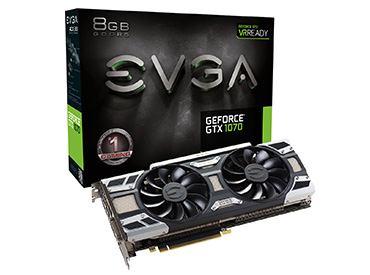 Placa de Video EVGA GeForce® GTX 1070 GAMING ACX 3.0