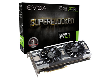 Placa de Video EVGA GeForce® GTX 1070 SC GAMING ACX 3.0