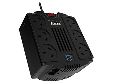 Regulador automático de voltaje Forza FVR-1202USB-A 1200VA/600W