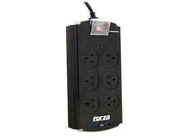 Protector de sobretensión Forza FSP-602USB-A 2200W