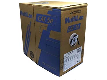 Bobina de cable Furukawa MultiLan Cat.5e U/UTP CMX 305 m Negro