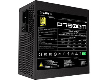 Fuente Gigabyte 750W 80+ GOLD Modular (GP-P750GM)