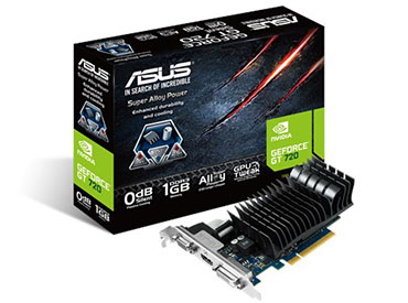 Placa de Video ASUS GeForce GT 720 Silent 1GB GDDR3
