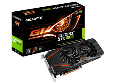 Placa de Video Gigabyte GeForce® GTX 1060 G1 Gaming 3GD