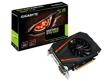 Placa de Video Gigabyte GeForce® GTX 1060 Mini ITX OC 6G