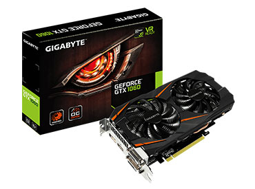 Placa de Video Gigabyte GeForce® GTX 1060 WINDFORCE OC 3G