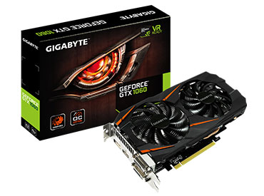 Placa de Video Gigabyte GeForce® GTX 1060 WINDFORCE OC 6G