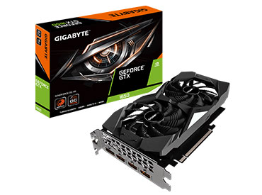 Placa de Video Gigabyte GeForce® GTX 1650 WINDFORCE OC 4G