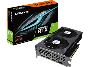 Placa de video Gigabyte GeForce RTX™ 3050 EAGLE OC 8G