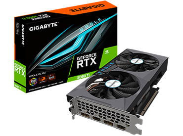 Placa de video Gigabyte GeForce RTX™ 3060 Ti EAGLE OC 8G