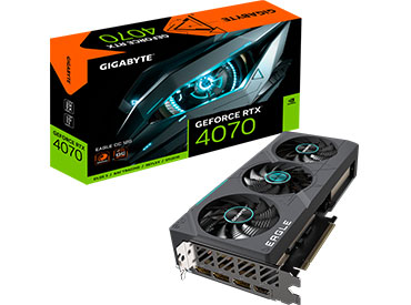 Placa de video Gigabyte GeForce RTX™ 4070 EAGLE OC 12G