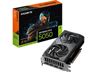 Placa de video Gigabyte GeForce RTX™ 5050 WINDFORCE OC 8G