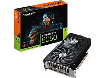 Placa de video Gigabyte GeForce RTX™ 5050 WINDFORCE OC V2 8G