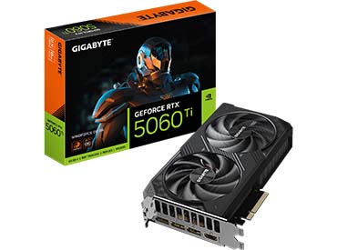 Placa de video Gigabyte GeForce RTX™ 5060 Ti WINDFORCE OC 8G