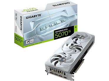 Placa de video Gigabyte GeForce RTX™ 5070 Ti EAGLE OC ICE SFF 16G