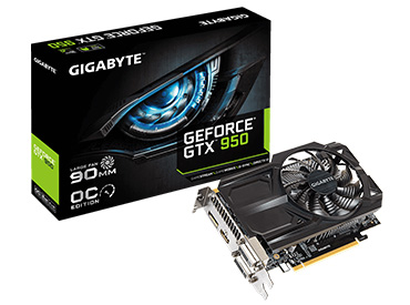 Placa de Video Gigabyte GeForce® GTX 950 OC 2GD