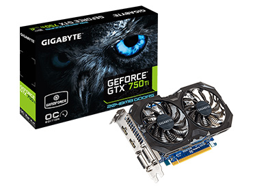 Placa de Video Gigabyte GeForce® GTX 750 Ti OC 2GB GDDR5