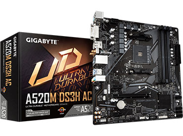 Mother Gigabyte A520M DS3H AC Socket AM4