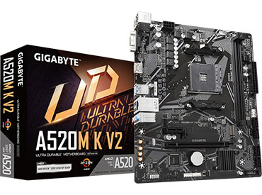 Mother Gigabyte A520M K V2 Socket AM4