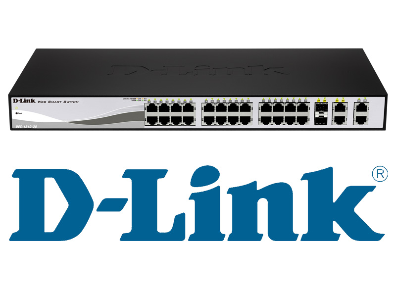 Switch D-Link SMART DES-1210-28 de 24+2+2 Puertos 10/100/1000 Mbps ...