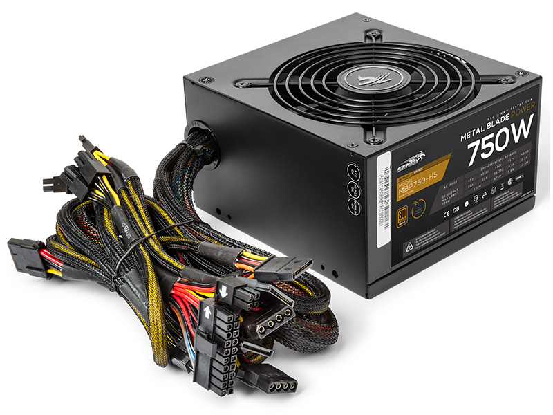 Fuente Sentey 750W Metal Blade Power 80+ Bronze (MBP750-HS) - Computer