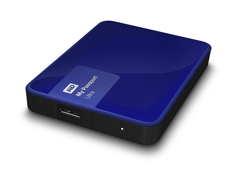 Western Digital My Passport Ultra 2TB - Disco Rigido Esterno Portatile USB 3.0, Colore Nero, Design Sottile Per Ultrabook, Backup Automatico - 3