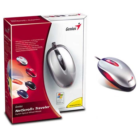 Mouse Genius Netscroll+ Traveler 400 Optico PS/2 - Computer Shopping