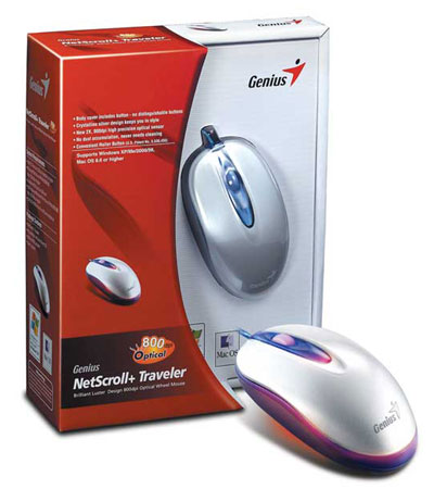Mouse Genius Netscroll+ Traveler 800 Optico USB y PS/2 - Computer Shopping