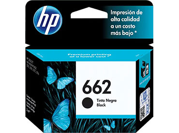 Cartucho de Tinta HP 662 Negra Original (CZ103AL)