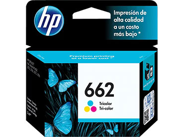 Cartucho de Tinta HP 662 Tricolor Original (CZ104AL)
