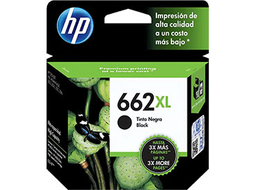 Cartucho de Tinta HP 662XL Negra Original (CZ105AL)