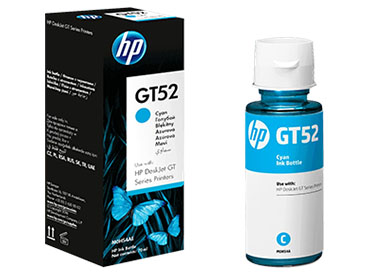 Botella de Tinta HP GT52 Cian Original (M0H54AL)