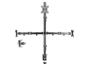 Soporte triple de escritorio para pantallas planas 13" a 32" Intelaid (IT-DB21E)