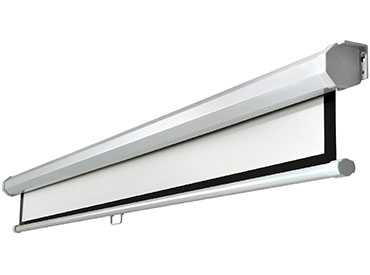 Pantalla de proyección Intelaid 100" 4:3 colgable retractil - SELF-LOCK