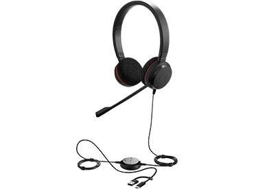 Auricular profesional Jabra Evolve 20 MS Stereo - USB-C/A