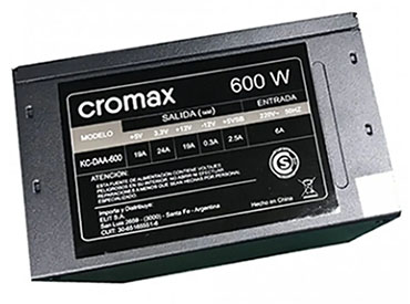 Fuente ATX Cromax 600W (KC-DAA-600)