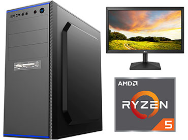 Computadora Kelyx AMD Ryzen 5 4600G + Monitor LG 20"