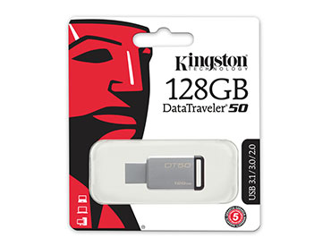 Pen Drive Kingston DataTraveler 50 128GB USB 3.1 Gen 1