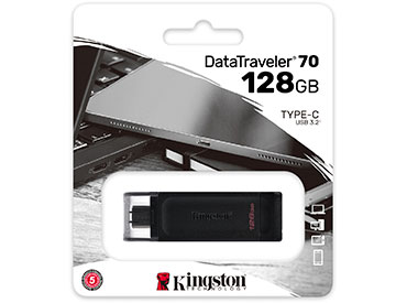 Pen Drive Kingston DataTraveler® 70 128GB USB-C